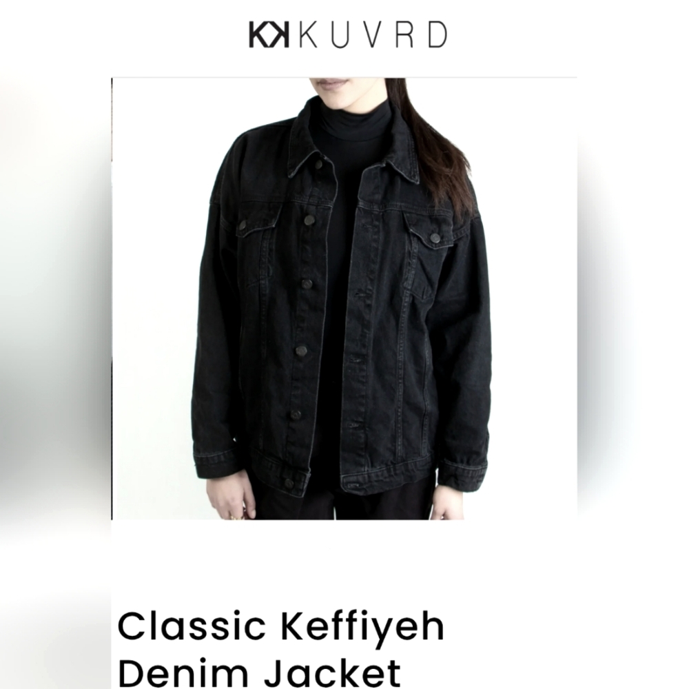KUVRD**Women's Midnight Blue Denim Jacket - Picture 6 of 9